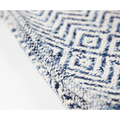 Colee Geometric Cotton Hand Woven Throw Blanket