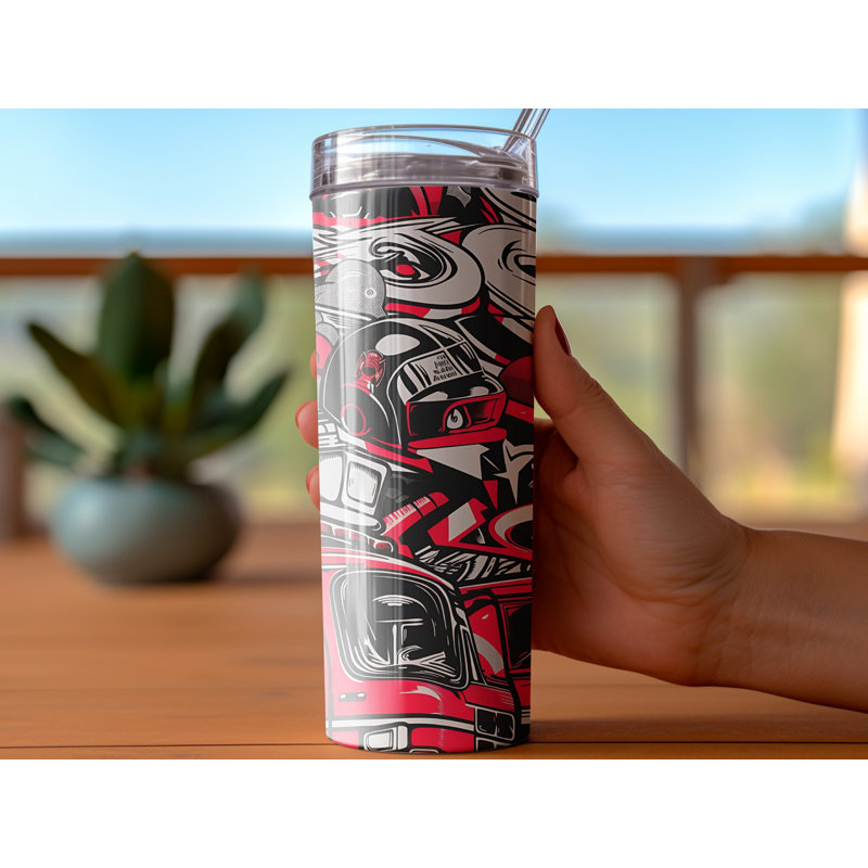 Choose Handmade Tumblers 591ml Vacuum Insulated Stainless Steel (18/8) Travel Tumbler with Straw