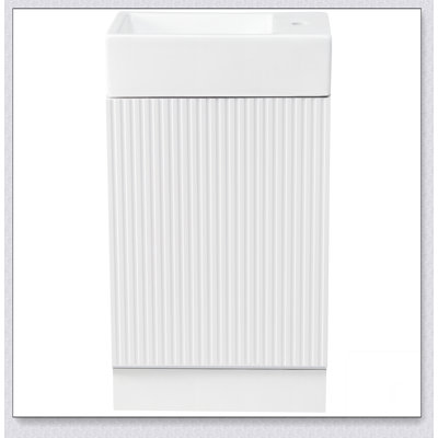 Meuble-lavabo de salle de bain avec lavabo, meuble-lavabo de salle de bain avec tablette, orienté vers la gauche ou vers la droite