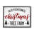 " Red Christmas Rustic Tree Farm Sign " by Daphne Polselli-51170930-51170933