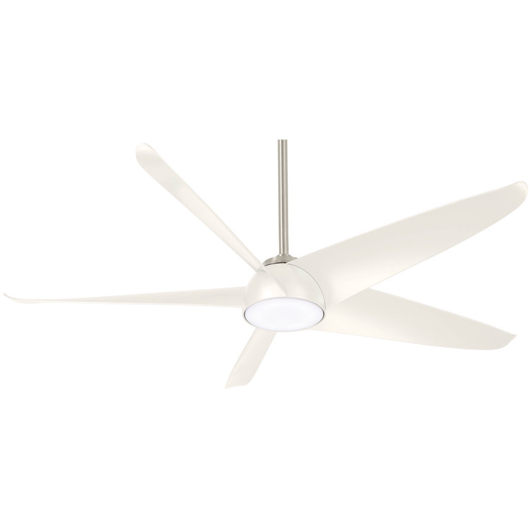 60" Ellipse 5 -Blade LED Smart Standard Ceiling Fan with Remote Control and Light Kit Included