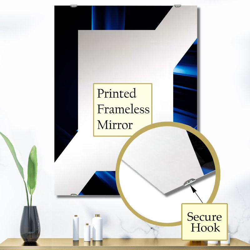 Schweitzer - Miroir à collage abstrait, décoration murale MIR131679, 40 po x 30 po