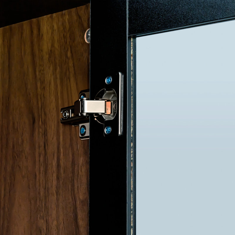 Vitrine 69,29 "avec tablette à 4 niveaux et 2 portes en verre pour le bureau