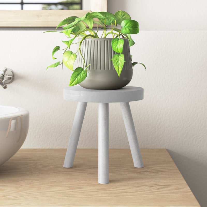 Support pour plante Abraam, Blanc antique