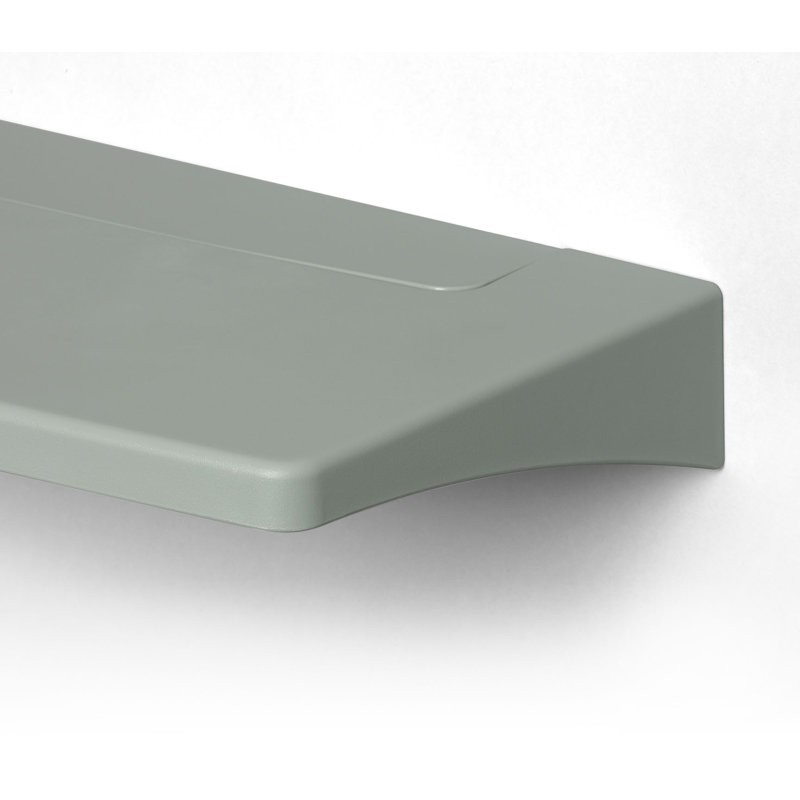 Deundray Plastic / Acrylic Floating Shelf, Gray