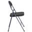 Chaise pliante rembourrée en vinyle Oliverson