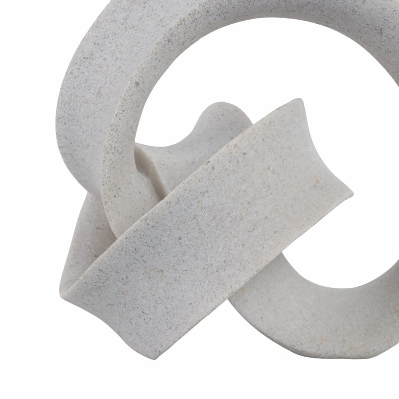 Sagebrook Home 8" Menen Small Loop Statuary, Gray