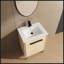 Bathroom Vanity Base With Basin, Spacious Storage Cabinet, And Durable Engineered Wood Constructio-1314564427