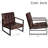 Zaen Faux Leather Armchair-1170470992