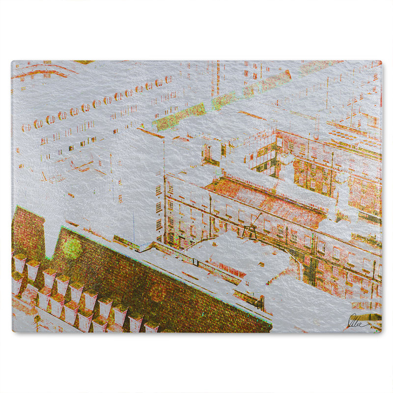 Chimney Tops  Brown Glass Chopping Board
