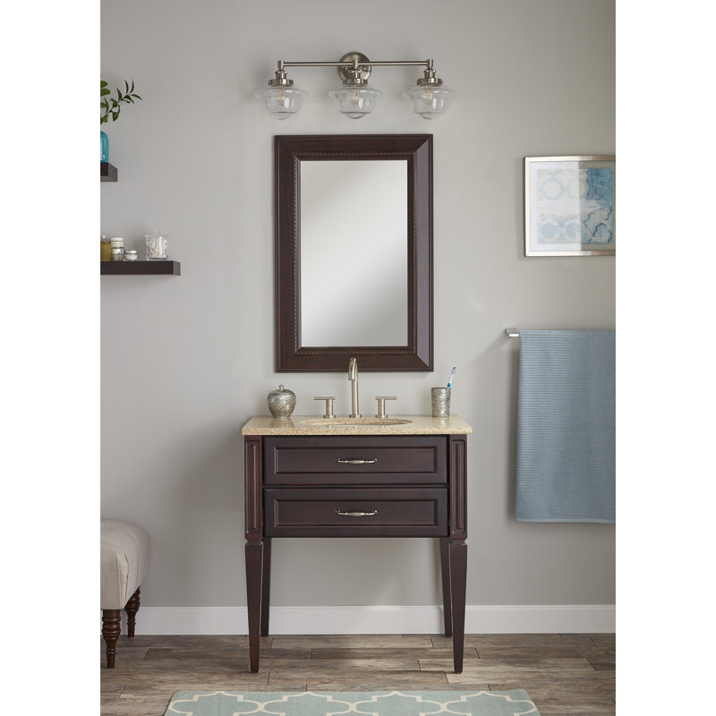 Sille 3 - Light Dimmable Vanity Light, Brushed Nickel, Clear, Yes