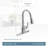 Brantford Pull Down Touchless Single Handle Kitchen Faucet with MotionSense Wave and Power Clean Spray-40153672