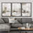 Muted Brown Grunge Abstract Modern Rustic Zen Neutral Home Decor - Framed Canvas Print Wall Art Work-73380103-73380105