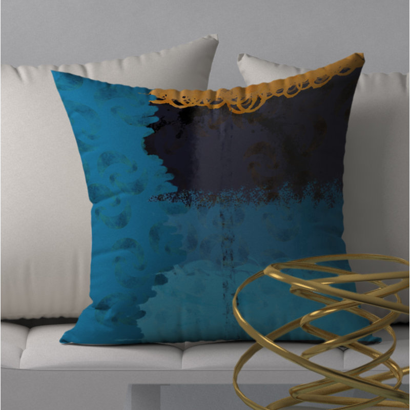 Housse de coussin décorative carrée/insert, 18 po x 18 po