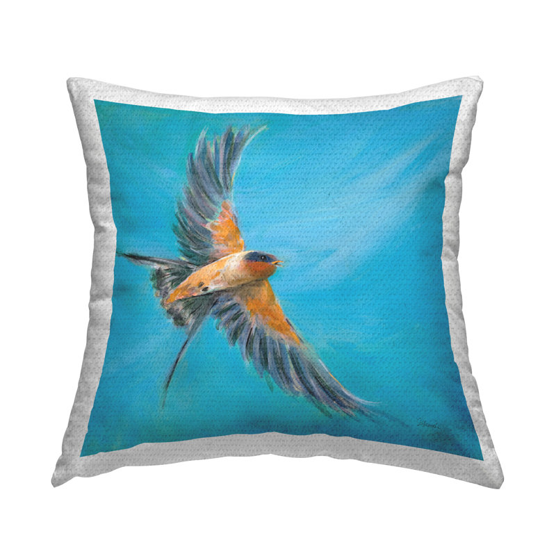 Coussin décoratif Soaring Bird on Blue