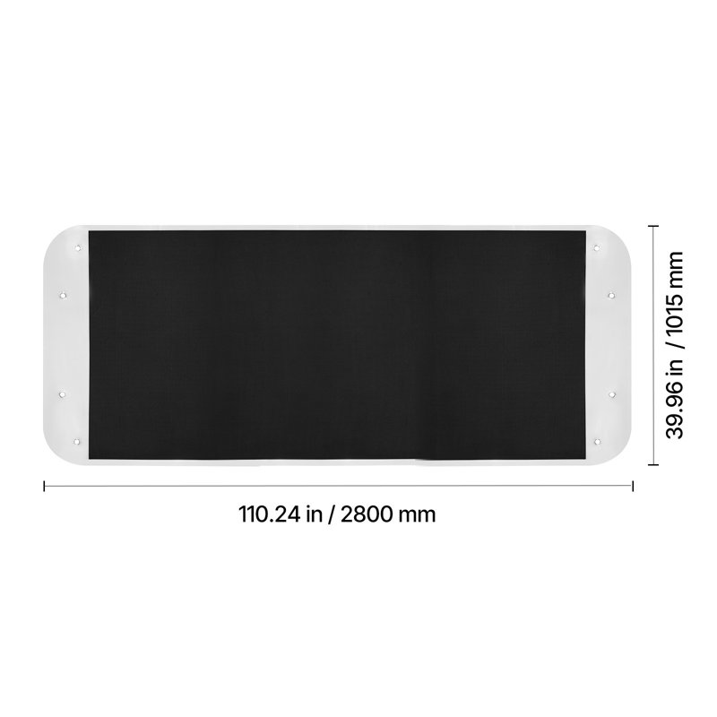 Traîneau de traîneau de cour, 110 x 40 po, traîneau utilitaire robuste de 1 600 lb, planeur de glissement en PE avec cordes et câble de traction, transporteur de jeu à double usage pour la pêche sur la glace, compatible avec les tracteurs de VTT et de VU