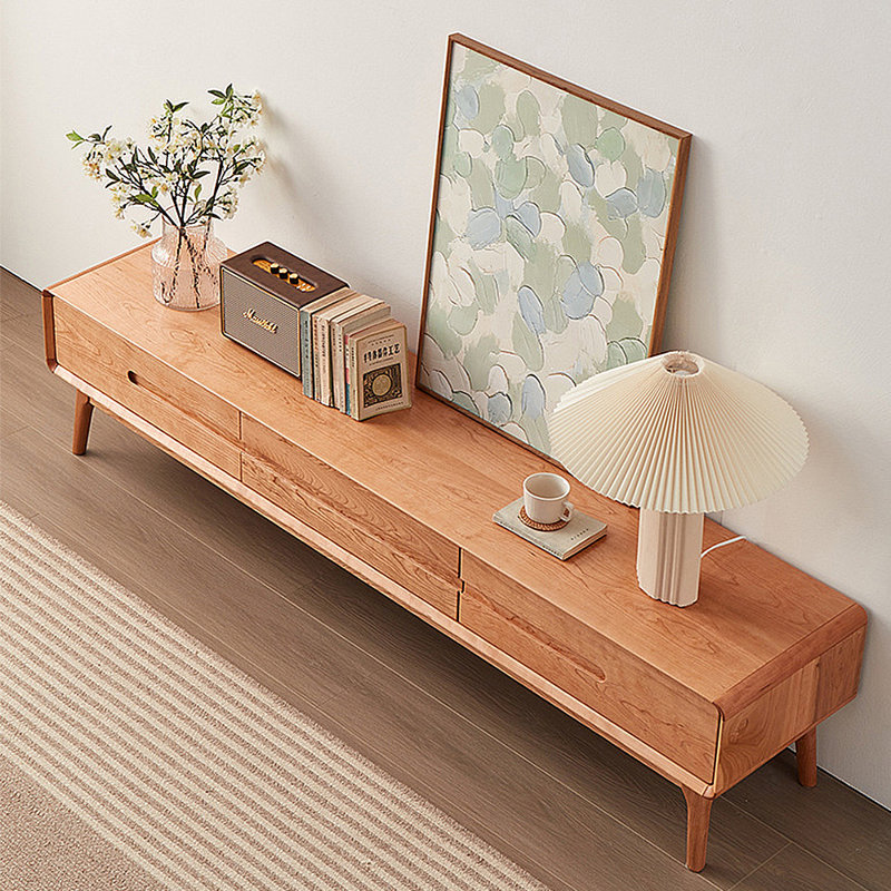 Modern simple multi-functional TV stand, 17.91"H x 78.74"L x 16.54"W