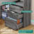 L-Shaped Computer Desk With Integrated Power Outlets, RGB LED Lighting, And File Cabinet, Featuring Ample Storage And Adjustable Shelves For Home Office Workspace