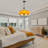 Chakya 5 - Light Dimmable Drum Chandelier