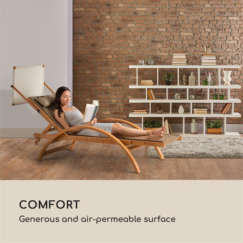 Panamera 195cm Long Reclining Pine Single Chaise