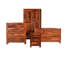 Heritage 86cm H x 46cm W Solid Wood Cube Bookcase