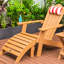 Repose-pieds confortable pour terrasse, brun clair pour l'extérieur