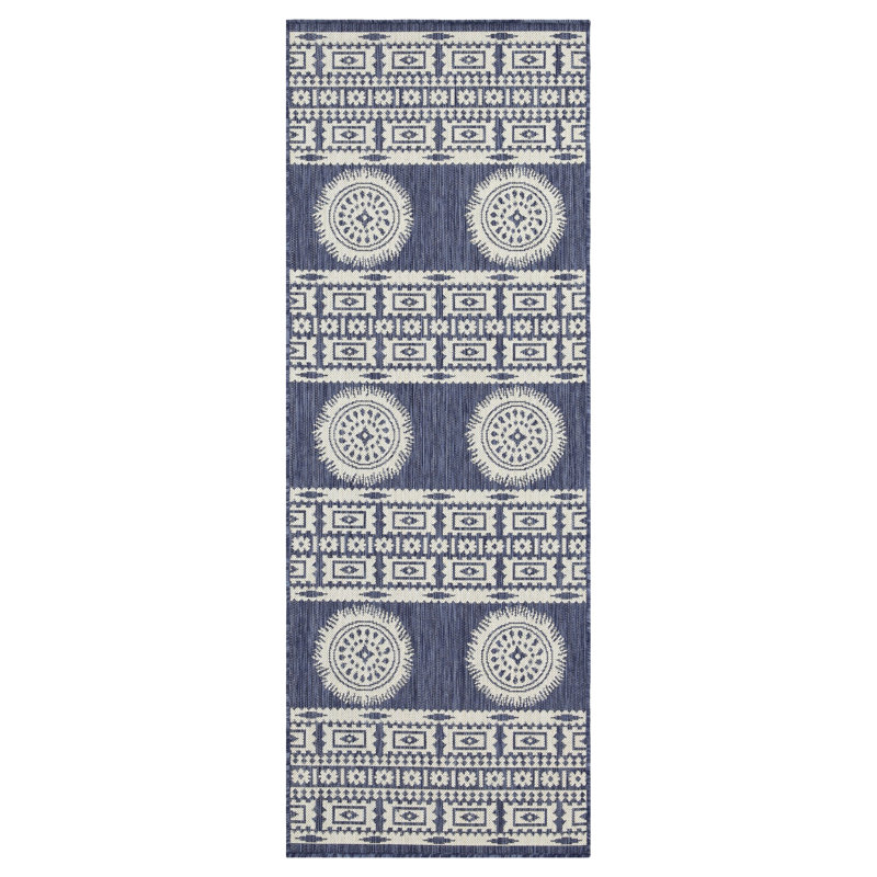 Blue Sunshine Gchar2022 Area Rug - 2 Ft. 7 In. X 3 , Stain , Versatile Indoor/Outdoor Use For Indoor And Outdoor, Soft Touch