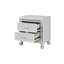 Table de chevet 2 tiroirs en cristal de style moderne