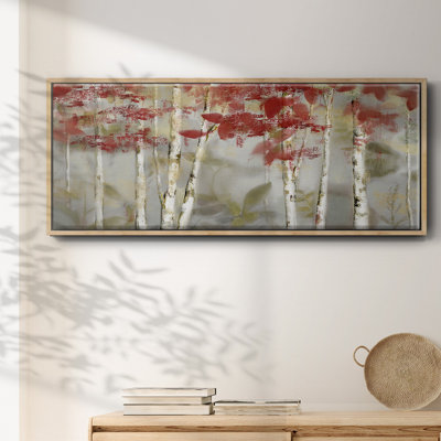 Forêt d'automne - reproduction de cadre flottant sur toile