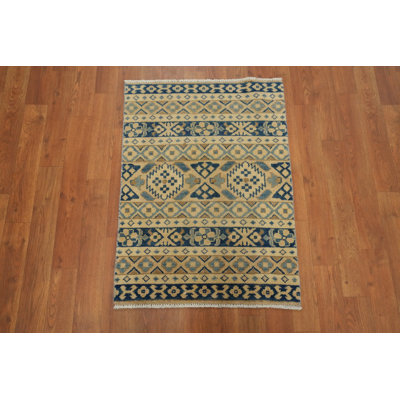 Tapis de style rétro avec motifs complexes et motifs géométriques 2 x 3