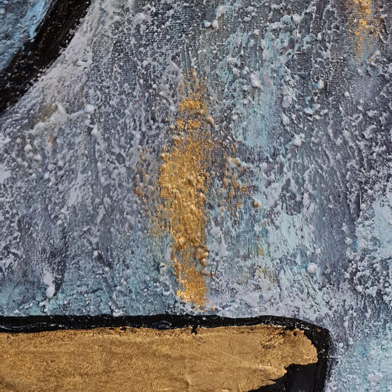 Peinture à l'huile décorative, 39.37" H x 39.37" W x 1" D
