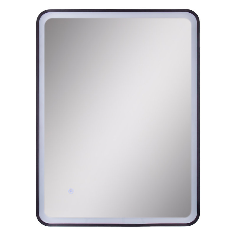 Woolum Metal Flat Wall Mirror, 60cm H x 80cm W