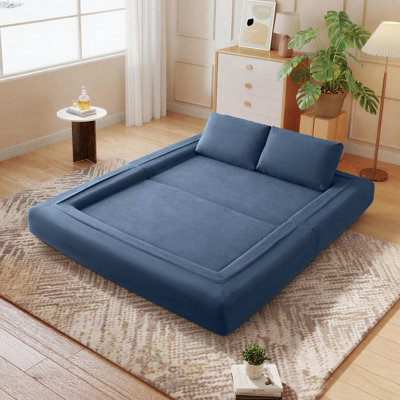 Canapé-lit pliable 81 po, divan-lit convertible 3-en-1