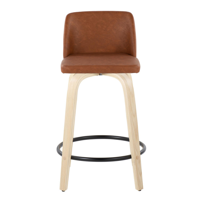 Lakyia Swivel Upholstered Counter Stool