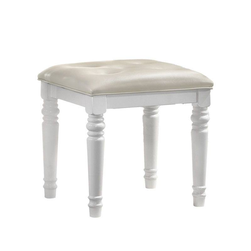 Tabouret d'appoint Sherley, Blanc