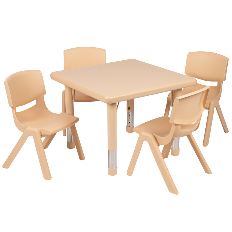 Ensemble de 4 tables d'activités Goddard, Naturel