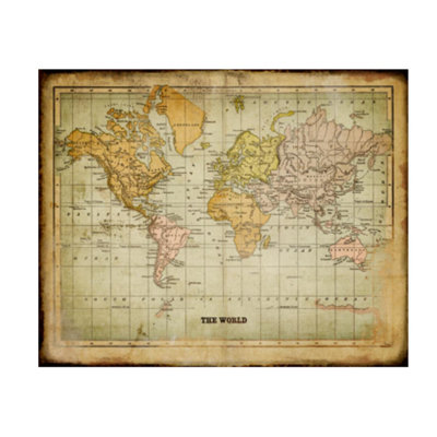 The World Map II by Sofia Fox - Graphic Art