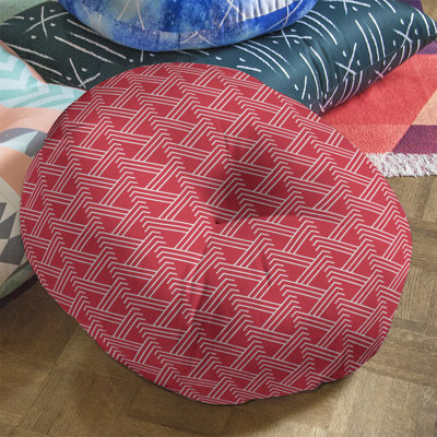 Coussin de sol zig zag classique