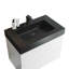 Meuble-lavabo Alice de 30 po avec lavabo, grand meuble-lavabo mural suspendu pour salle de bain moderne, lavabo noir monobloc sans bonde ni robinet, préassemblé-203007661