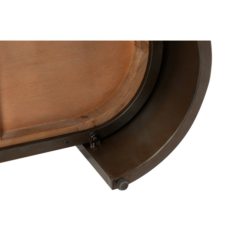 62cm W Metal Bedside Table