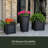 Lakeland Square Resin Planter with Water Reservoir-850774390