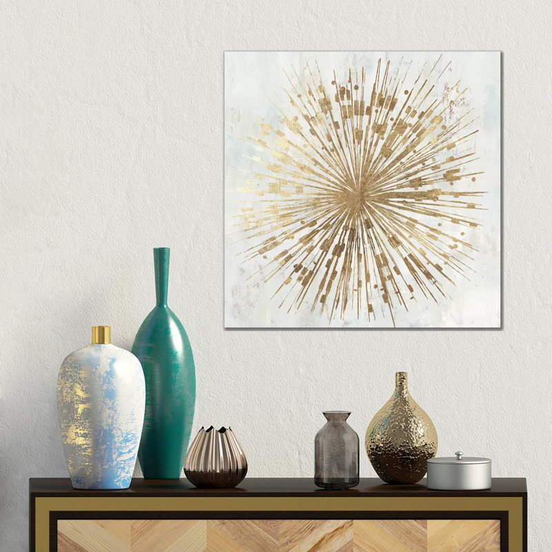 Golden Star by Tom Reeves - Wrapped Canvas Painting, 45.72 cm H x 45.72 cm W x 1.91 cm D
