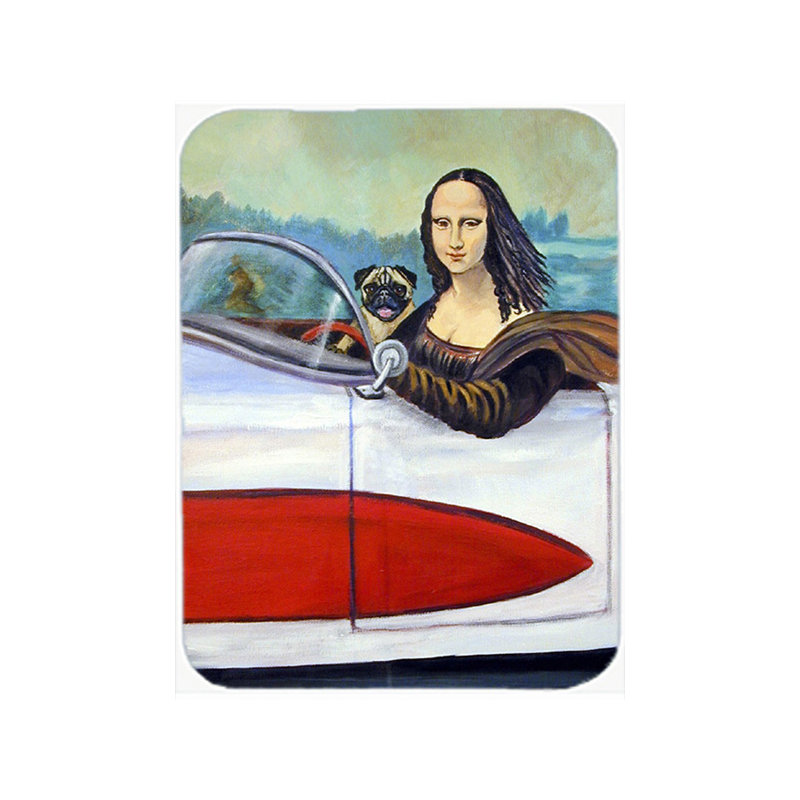Planche à découper en verre caroline trésors carlin et mona lisa