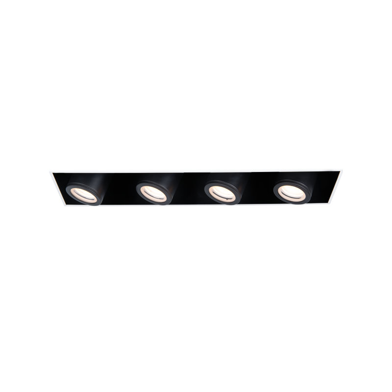 Boîtier encastré à DEL Silo, Blanc / Noir, 2700 K, 10W