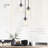 3 - Light Cluster Pendant Adjustable Farmhouse Clear Glass Shade Oil Rubbed Bronze