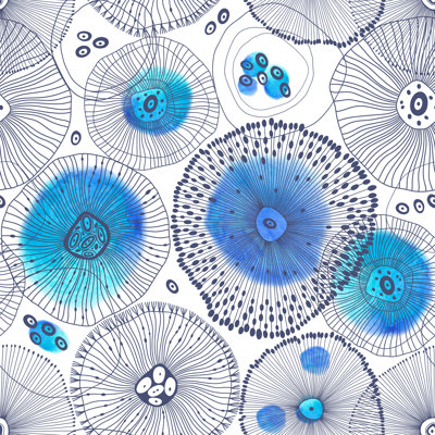 Abstract Seamless Pattern by Aqua_marinka - Wrapped Canvas Print