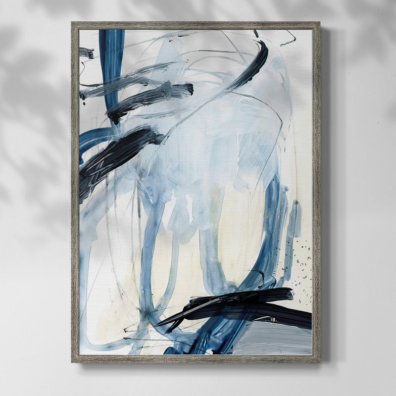 Indigo Swash II, reproduction encadrée - bois massif, H 30 po x l 24 po