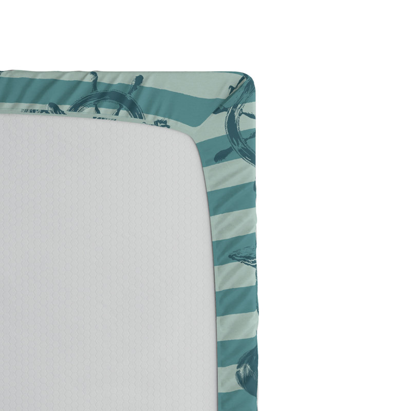 Microfiber Striped Fitted Sheet, Full Fitted Sheet