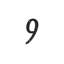 Deltana RNZ4-9 4" Numbers Zinc Die-Cast, Black