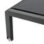 Chaise longue grise 2 en matériau maillé, 2 chaises longues à utilisation longue durée, construction élégante